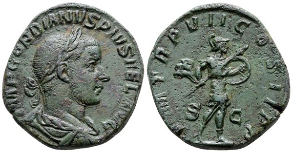 Gordian III (238-244). Æ Sestertius (30 mm, 15.06 g).  - Auction Greek, Roman and Byzantine Coins	 - Bertolami Fine Art - Prague