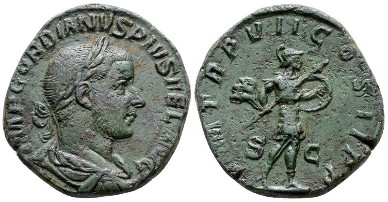 Gordian III (238-244). Æ Sestertius (30 MM, 15.06 G).