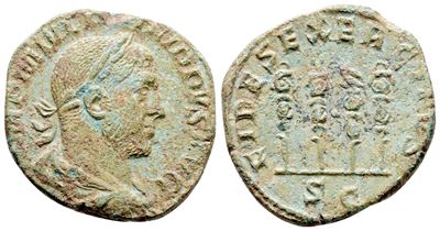 Philip i (244-249). Æ As (28 MM, 12.61 G).