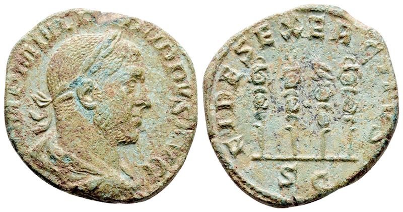 Philip i (244-249). Æ As (28 MM, 12.61 G).