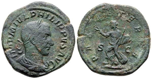 Philip I (244-249). Æ Sestertius (32 mm, 22.70 g).