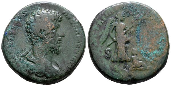 Lucius Verus (161-169). Æ Sestertius (31 mm, 22.51 g).