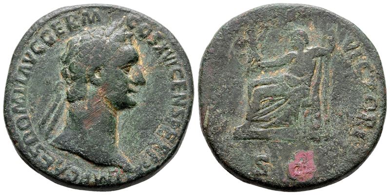 Domitian (81-96). Æ Sestertius (32 MM, 25.69 G).