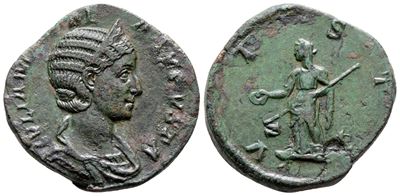 Julia Mamaea (augusta, 222-235). Æ Sestertius (28 MM, 15.84 G).