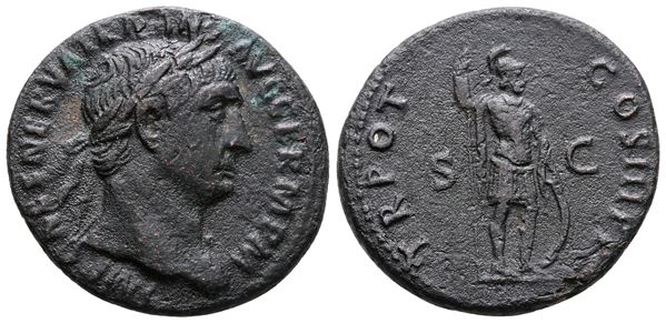 Trajan (98-117). Æ As (28 mm, 10.43 g).