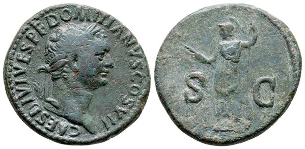 Domitian (Caesar, 69-81). Æ As (27 mm, 10.22 g).