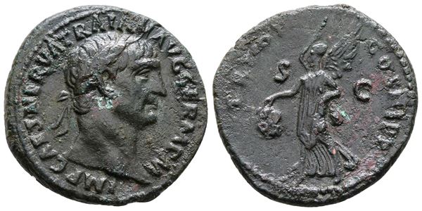 Trajan (98-117). Æ As (29 mm, 10.84 g).