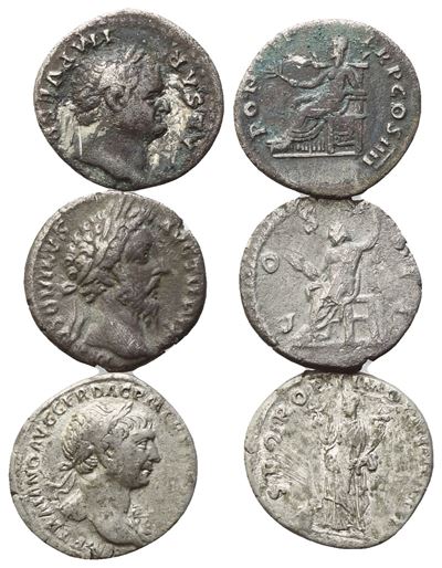 Lot Of 3 Ar Coins To Be Catalogued. Lot Sold As Is, No Return.