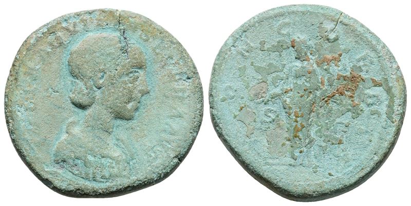 Aquilia Severa (augusta, 220-221 & 221-222). Æ As (27 MM, 9.02 G).