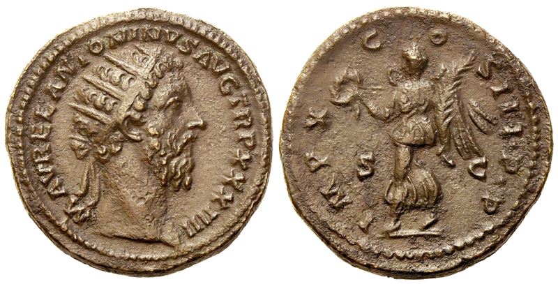 Marcus Aurelius (161-180), Dupondius, Rome C. Ad 179-180. Æ (g 13,65; MM 25,7)