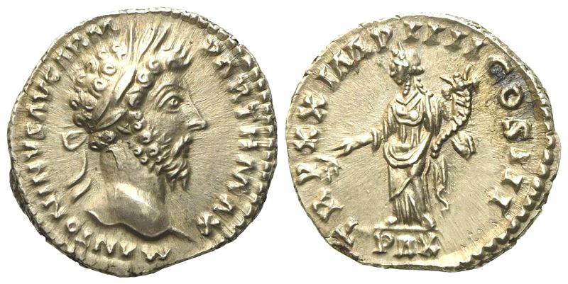 Marcus Aurelius (138-161), Denarius, Rome, Ad 166; Ar (g 3,45; MM 17,7)