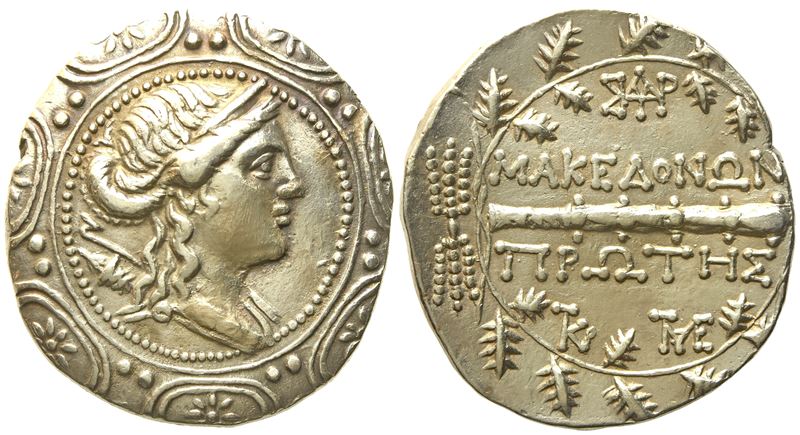 Macedon (roman Protectorate), Republican Period, First Meris, Tetradrachm; Ar (16,84 G; 32 MM)