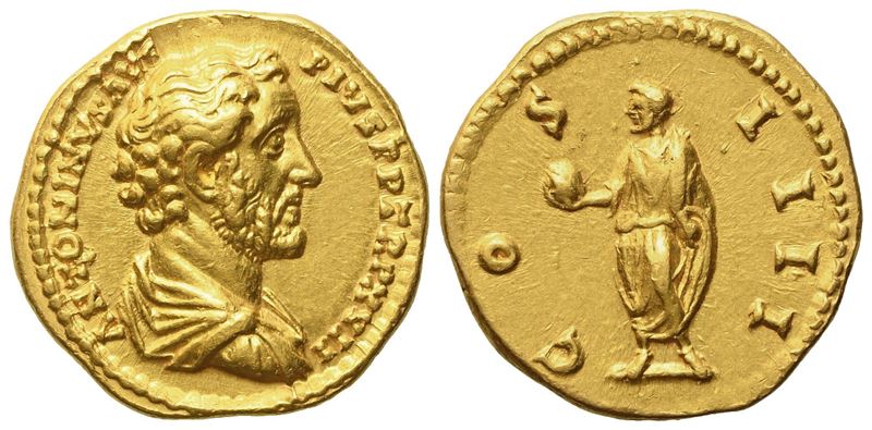 Antoninus Pius (138-161), Aureus, Rome, Ad 153-154; Av (g 7,33; MM 19)