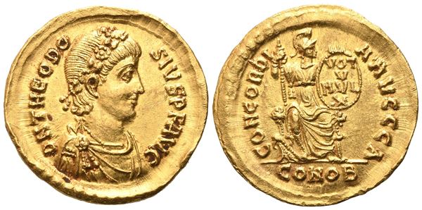 Theodosius I (379-395), Solidus, Constantinopolis, AD 384; AV (g 4,52; mm 21)