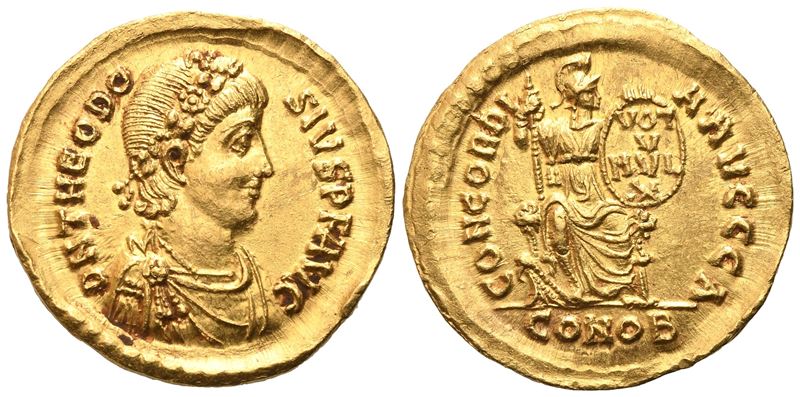 Theodosius I (379-395), Solidus, Constantinople, 384