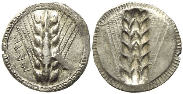 Lucania, Metapontion (c. 510-470 BC), Nomos; AR (8,05 g; 23 mm)