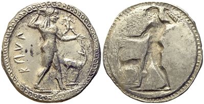 Bruttium, Kaulonia (C. 525-500 Bc), Stater; Ar (8,30 G; 30 MM)
