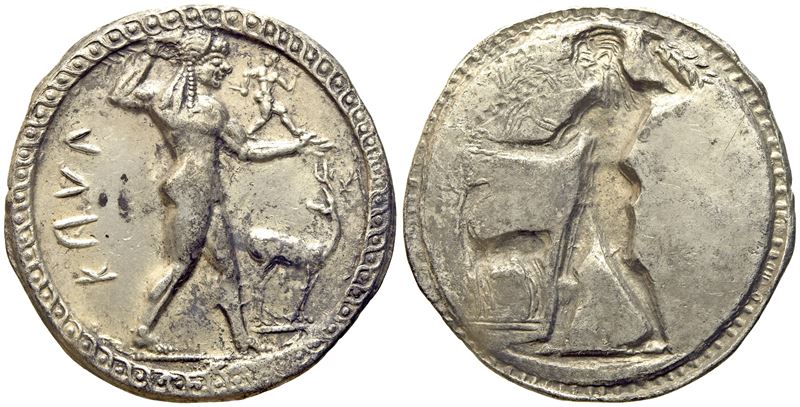 Bruttium, Kaulonia (C. 525-500 Bc), Stater; Ar (8,30 G; 30 MM)