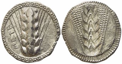 Lucania, Metapontion (C. 510-470 Bc), Nomos; Ar (8,12 G; 23,3 MM)