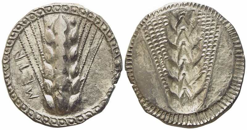 Lucania, Metapontion (C. 510-470 Bc), Nomos; Ar (8,12 G; 23,3 MM)