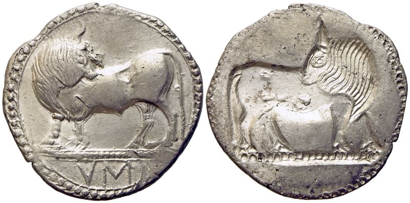 Southern Lucania, Sybaris (C.ca 550-510 Bc), Stater; Ar (8,50 G; 28 MM)