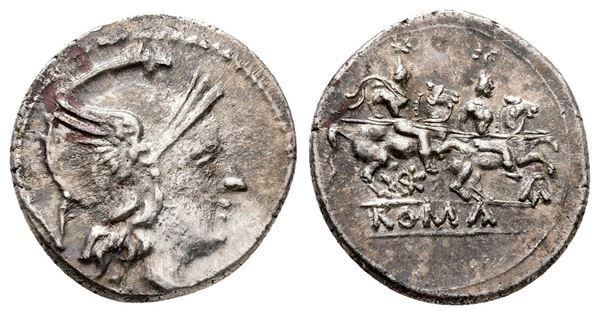 KOP series, Corcyra(?), 211-210 BC. AR Quinarius (15 mm, 2.23 g).