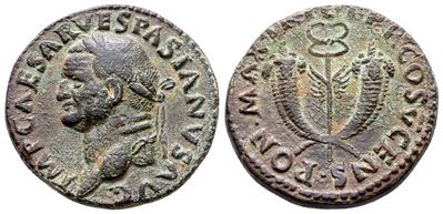 Vespasian (69-79). Æ Dupondius (26 MM, 10.98 G).
