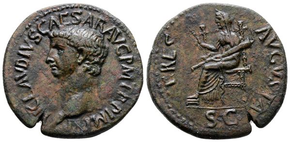 Claudius (41-54). Æ Dupondius (30 mm, 12.51 g).