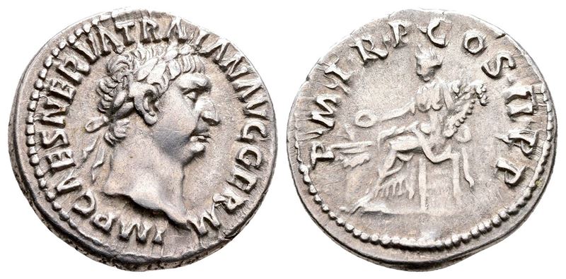 Trajan (98-117). Ar Denarius (20 MM, 3.25 G).