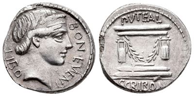 L. Scribonius Libo, Rome, 62 Bc. Ar Denarius (19 MM, 3.90 G).