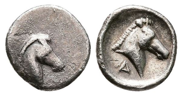 Southern Apulia, Tarentum, c. 325-280 BC. AR 3/4 Obol (9mm, 0.48g).