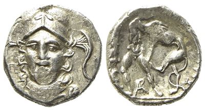 Calabria, Tarentum (C. 280-228 Bc), Diobol; Ar (0,98 G; 10,4 MM)