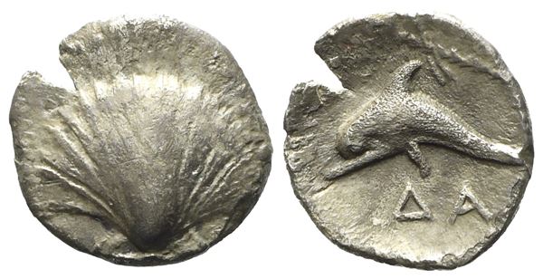 Calabria, Tarentum (c. 325-280 BC), Litra; AR (0,62 g; 9,7 mm)