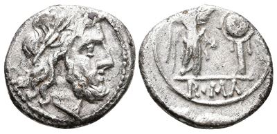 Anonymous, Rome, After 211 Bc. Ar Victoriatus (15mm, 2.41g).