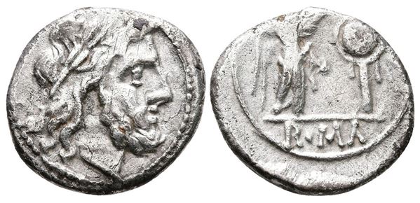 Anonymous, Rome, after 211 BC. AR Victoriatus (15mm, 2.41g).  - Auction Greek, Roman and Byzantine Coins	 - Bertolami Fine Art - Prague