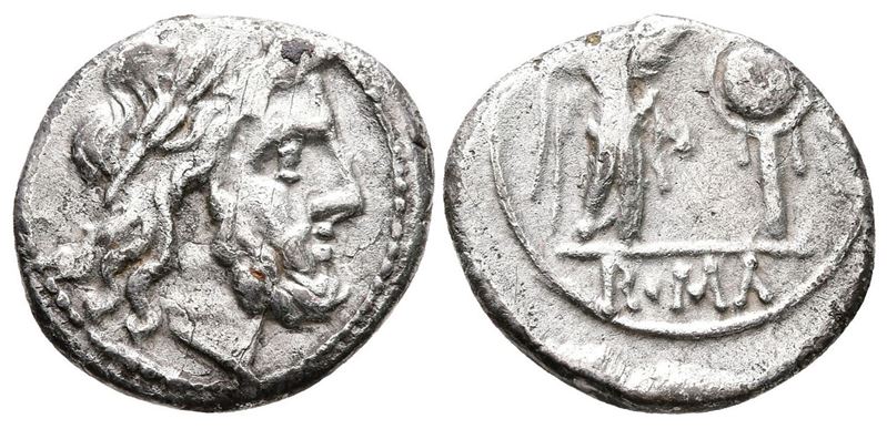 Anonymous, Rome, After 211 Bc. Ar Victoriatus (15mm, 2.41g).