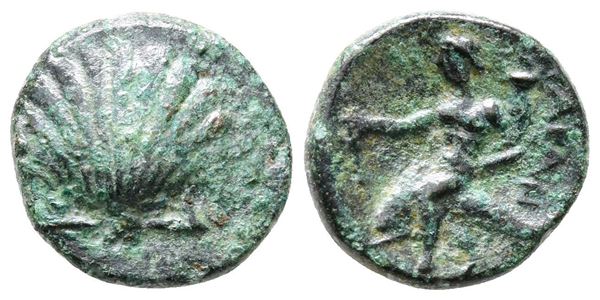 Southern Apulia, Tarentum, c. 275-200 BC. Æ (14mm, 2.22g).
