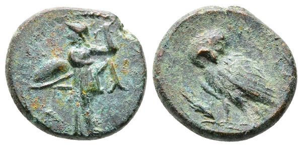 Southern Lucania, Metapontion, c. 225-200(?) BC. Æ (15mm, 2.87g).