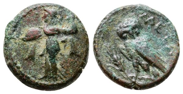 Southern Lucania, Metapontion, c. 225-200(?) BC. Æ (15mm, 2.74g).