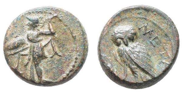 Southern Lucania, Metapontion, c. 225-200(?) BC. Æ (14mm, 3.79g).