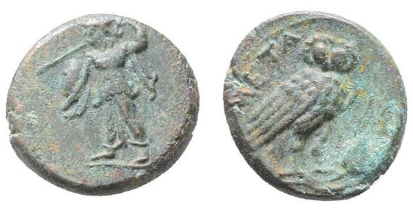 Southern Lucania, Metapontion, c. 225-200(?) BC. Æ (15mm, 2.74g).