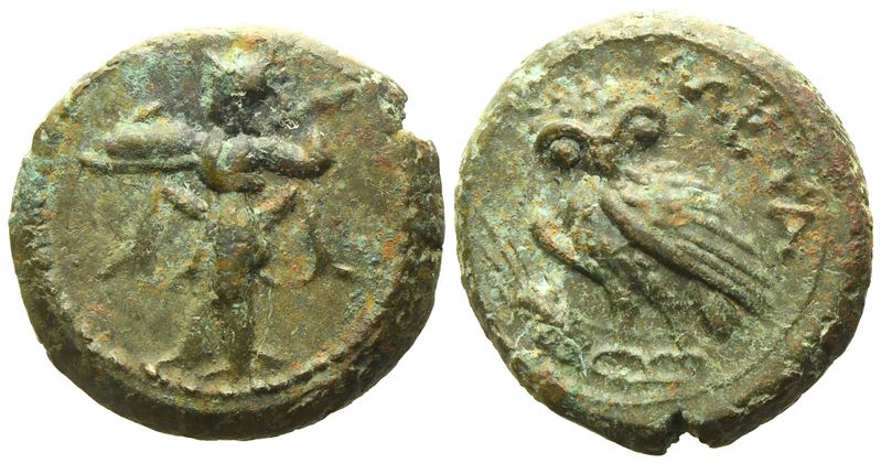 Lucania, Metapontion (C. 250-207 Bc), Æ (3,75 G; 15,5 MM)