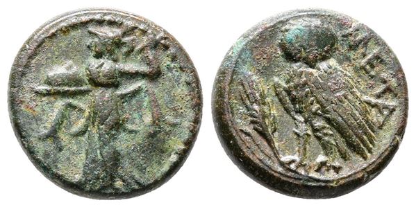 Southern Lucania, Metapontion, c. 225-200(?) BC. Æ (15mm, 3.25g).
