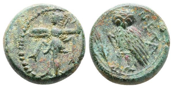 Southern Lucania, Metapontion, c. 225-200(?) BC. Æ (15mm, 3.77g).