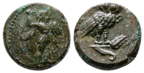 Southern Lucania, Metapontion, c. 225-200(?) BC. Æ (14mm, 3.47g).