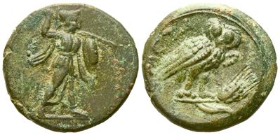 Lucania, Metapontion (C.ca 250-207 Bc), Æ (2,90 G; 15,5 MM)