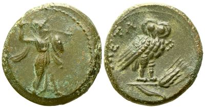 Lucania, Metapontion (C.ca 250-207 Bc), Æ (4,08 G; 15,7 MM)