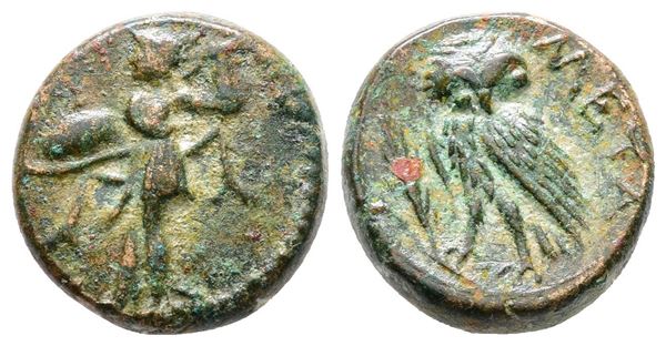 Southern Lucania, Metapontion, c. 225-200(?) BC. Æ (15mm, 4.18g).