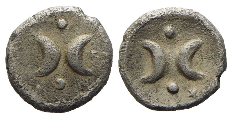 Calabria, Tarentum (c. 325-280 BC), Hemiobol; AR (0,28 g; 7 mm; 1 h)