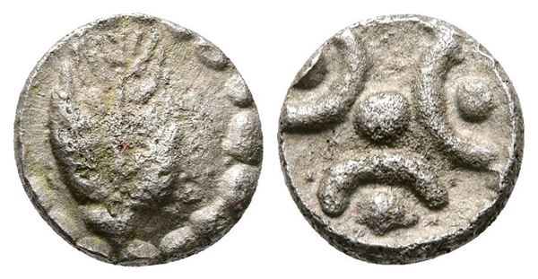 Southern Lucania, Metapontion, c. 440-430 BC. AR Trihemiobol (10mm, 0.85g).